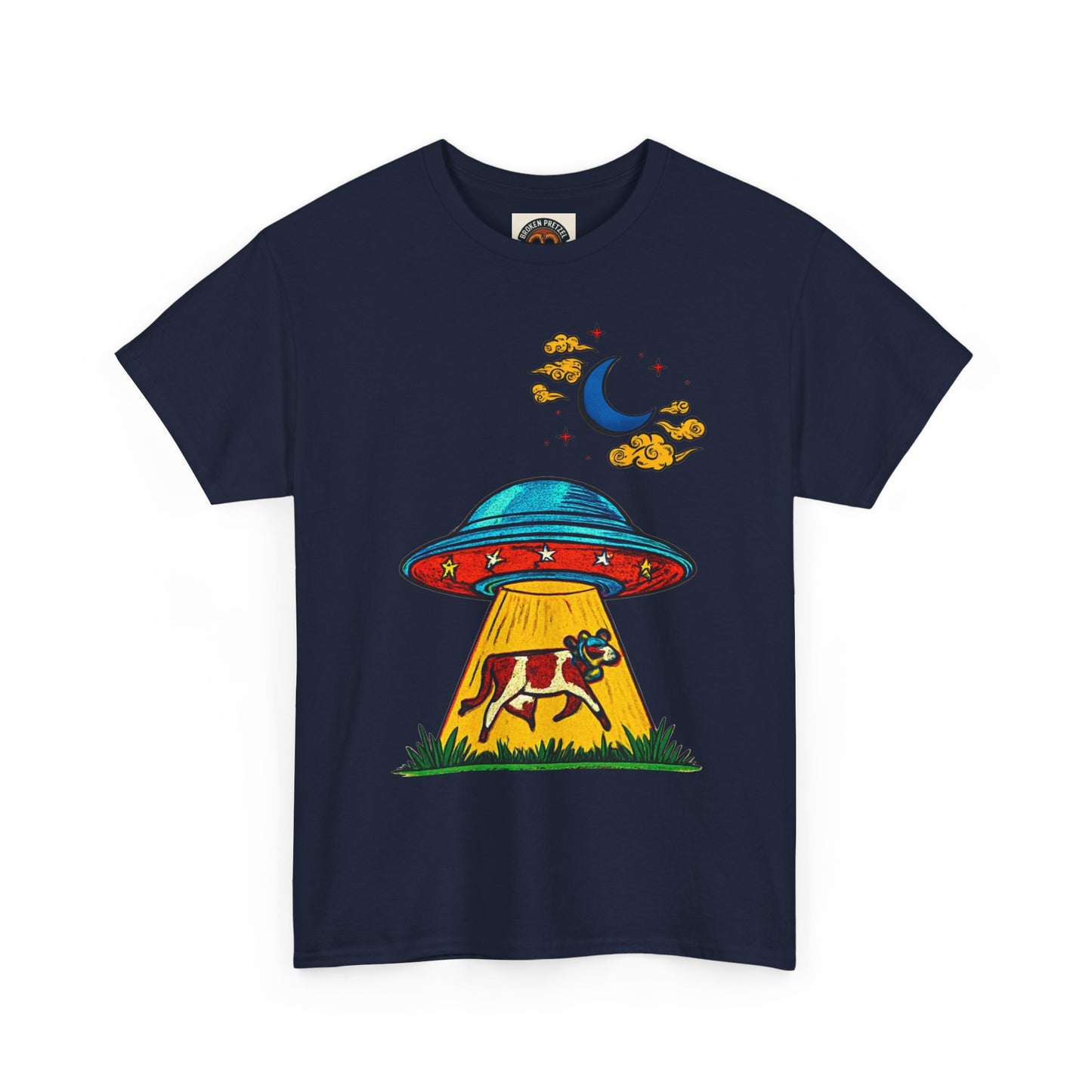Alien UFO Cow Abduction T-Shirt
