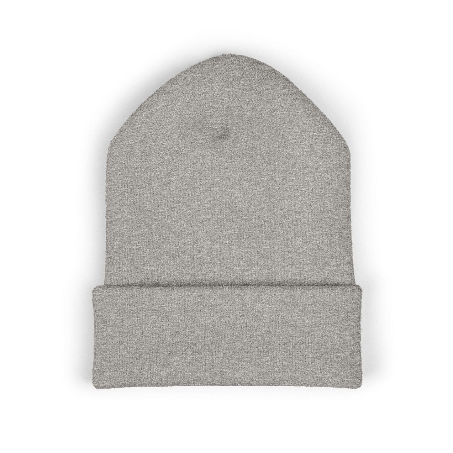 Paratees Embroidered Cuffed Beanie — Minimal Winter Knit Hat