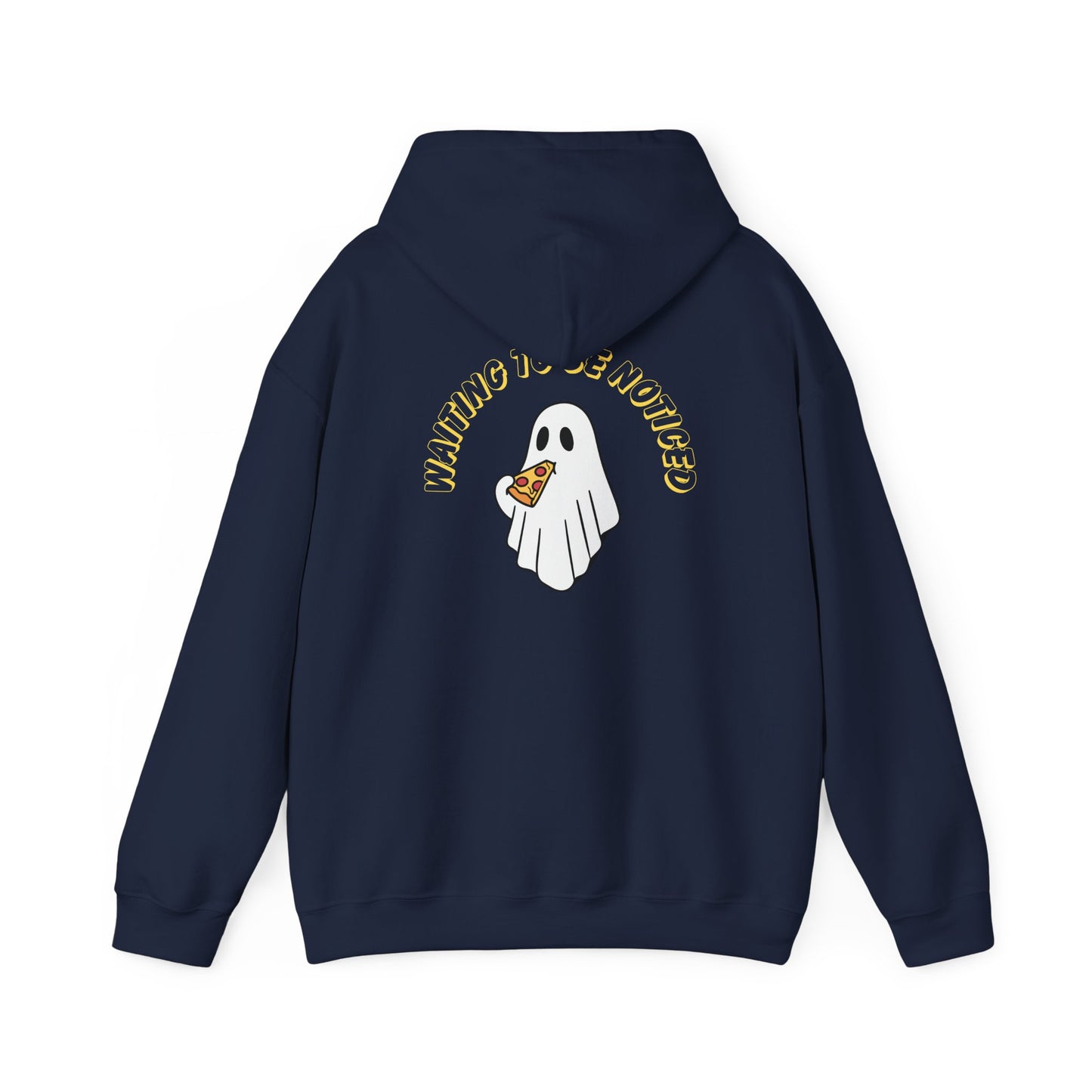 Ghost Eating Pizza Hoodie — Walking Is Overrated Graphic Sweatshirt