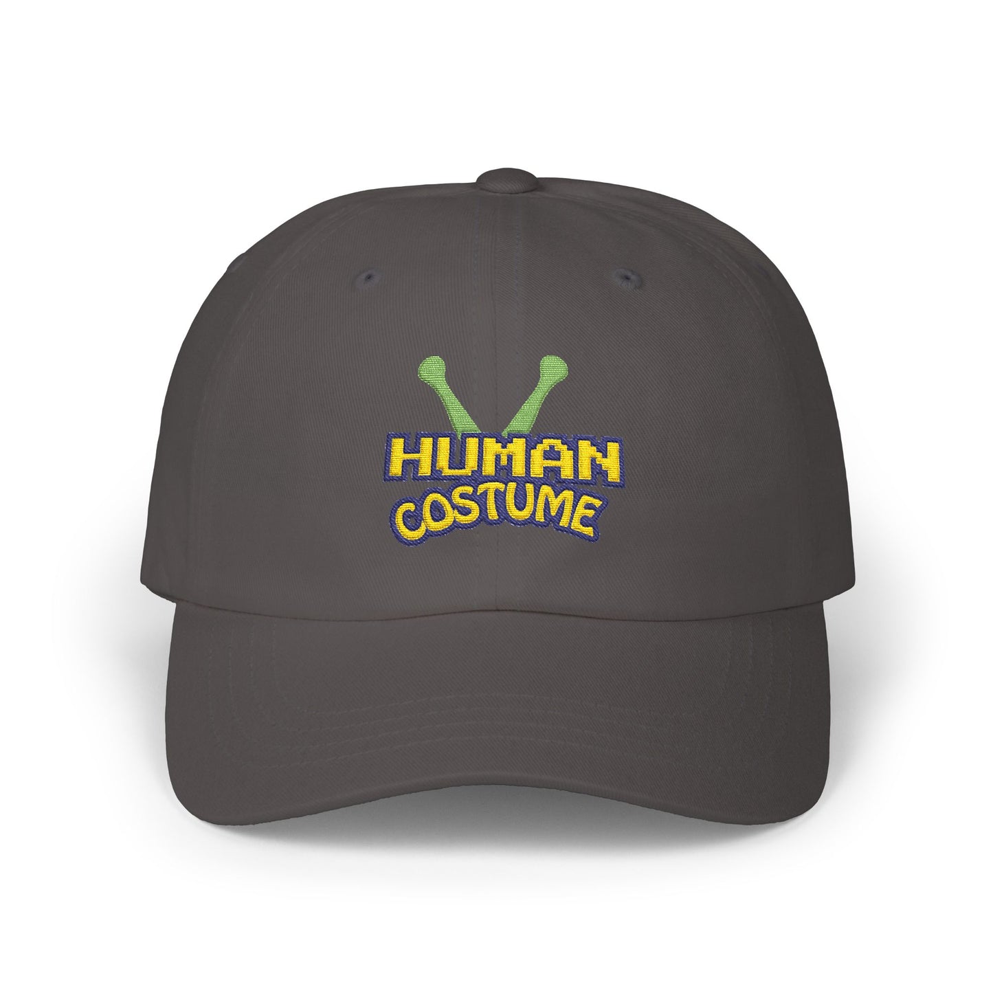Dad Cap — 'Human Costume' Alien Antenna Embroidered Hat
