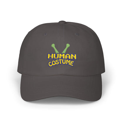 Dad Cap — 'Human Costume' Alien Antenna Embroidered Hat