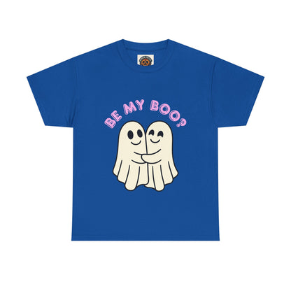 Be My Boo? Ghost Couple Tee — Cute Halloween Couples T‑Shirt