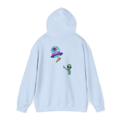 Alien UFO Hoodie — Cute Alien Abduction Graphic Pullover