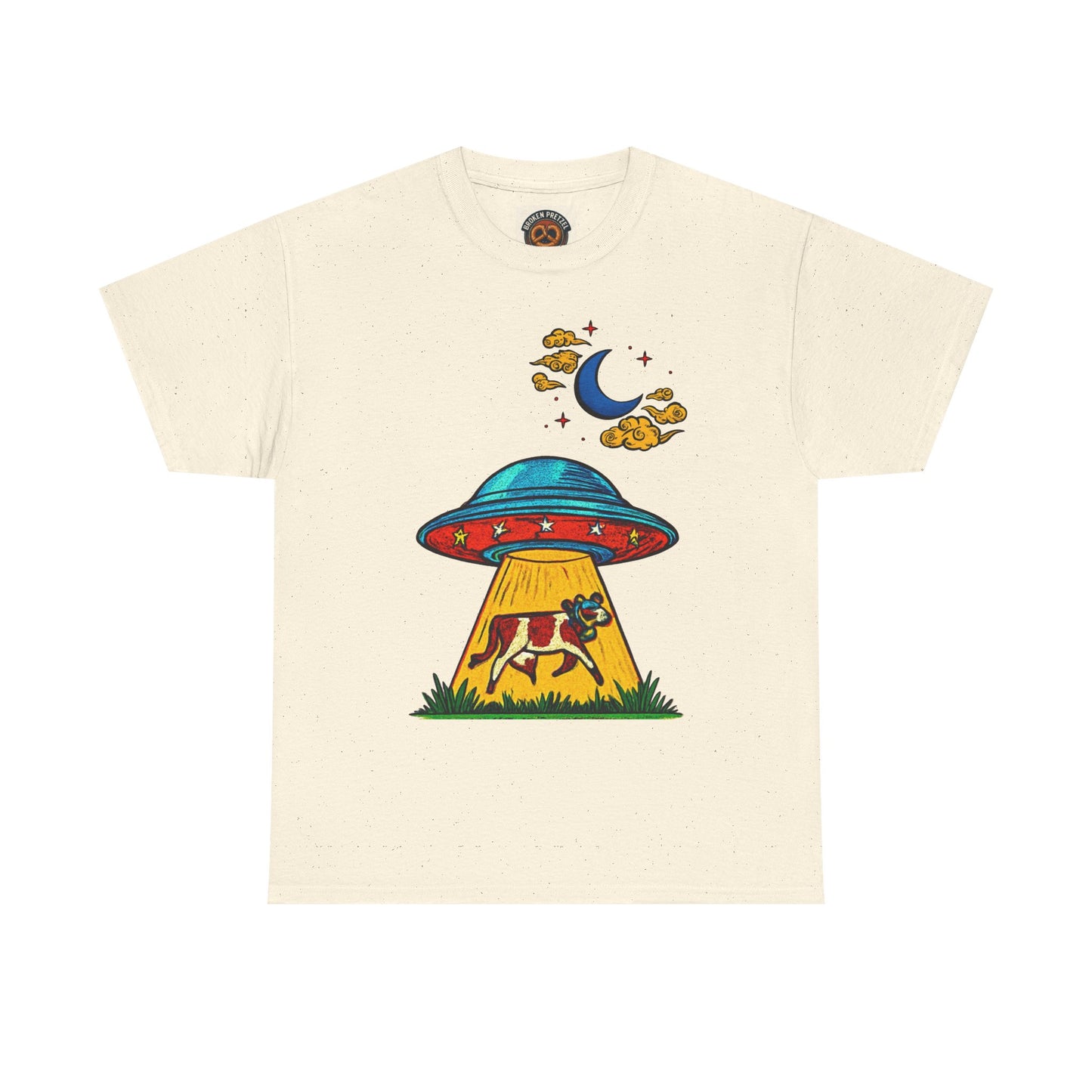 Alien UFO Cow Abduction T-Shirt