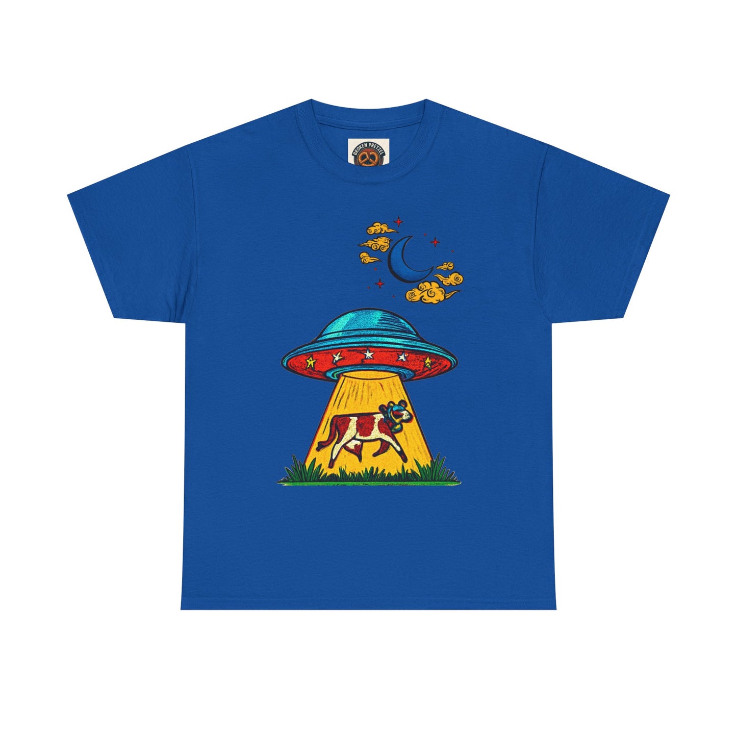 Alien UFO Cow Abduction T-Shirt
