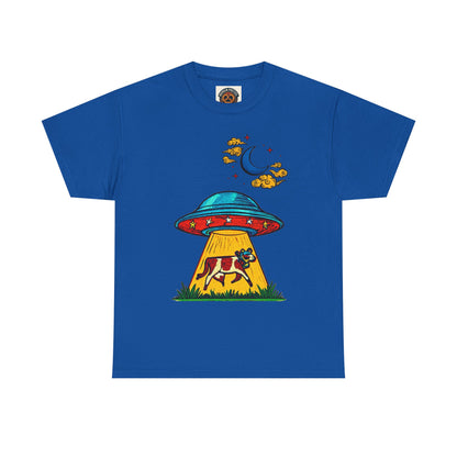 Alien UFO Cow Abduction T-Shirt