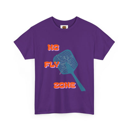 No Fly Zone T‑Shirt — Retro Mosquito Swatter Graphic Tee