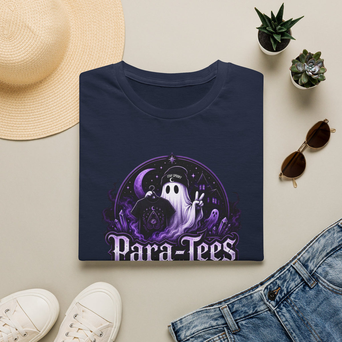 T-Shirt — Para-Tees Purple Ghost Paranormal Graphic Tee