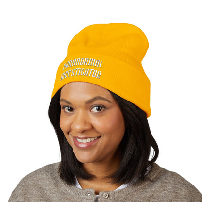 Paranormal Investigator Embroidered Beanie