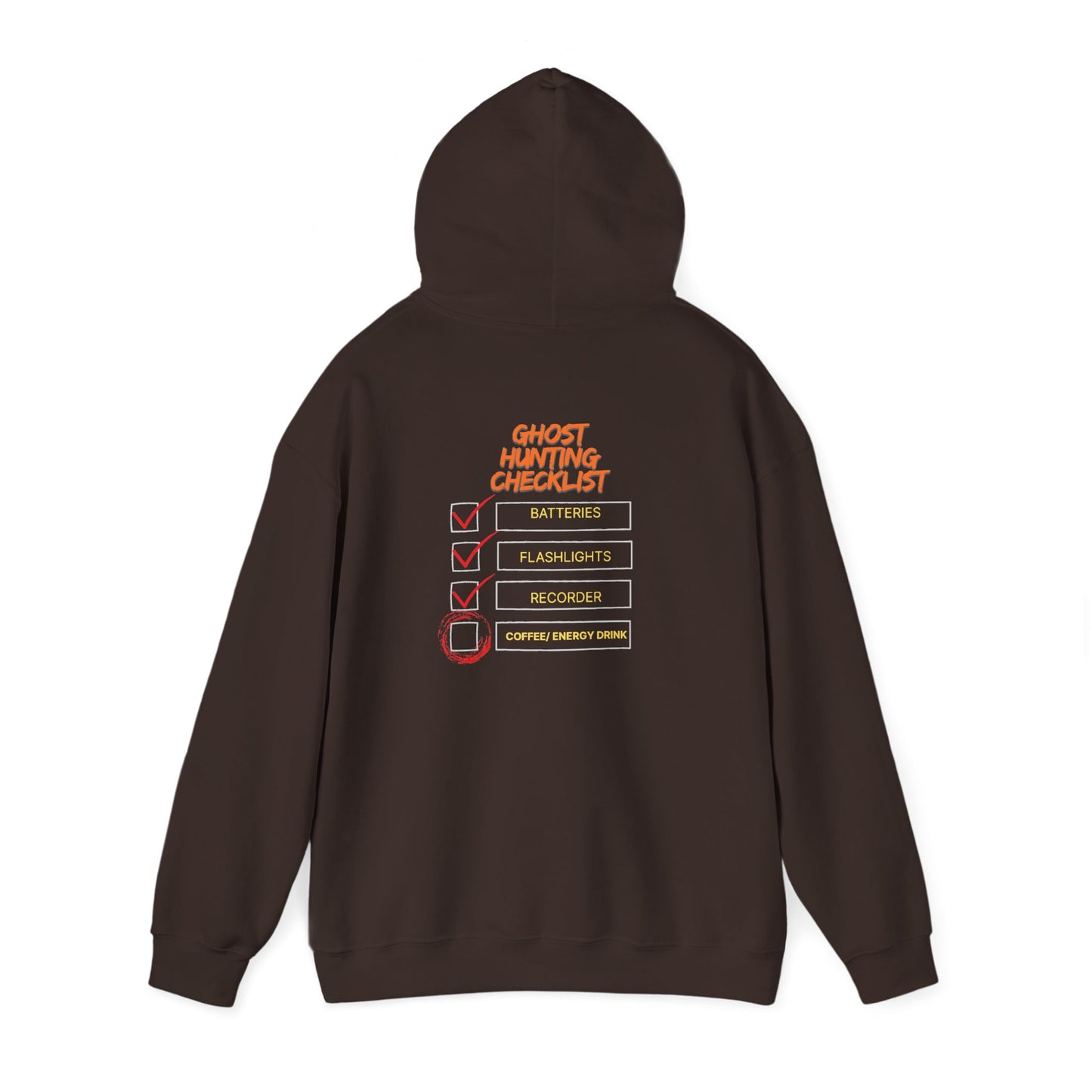Hunting Checklist Hoodie — Funny Ghost Hunt Crewneck Sweatshirt