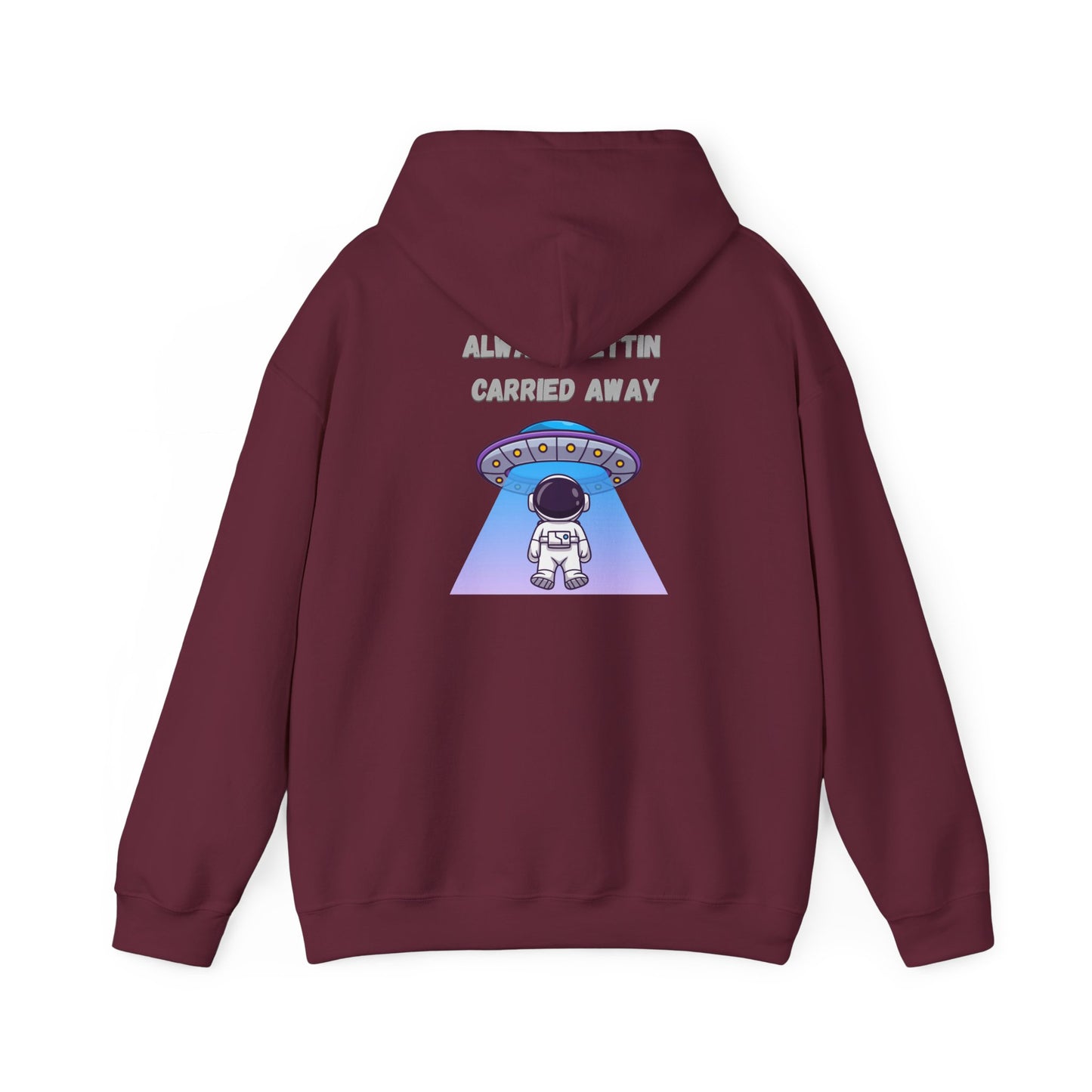 Astronaut UFO Hoodie — "Carried Away" Space Abduction Sweatshirt