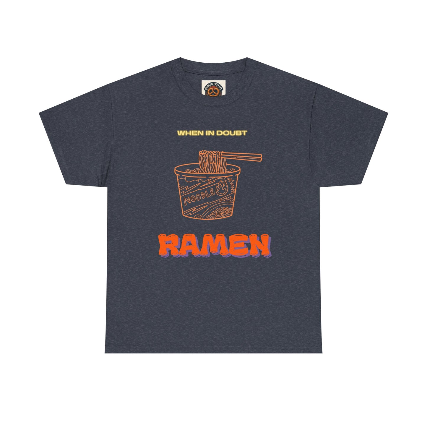 Ramen Cup Graphic Tee – Retro Noodle Illustration Casual T-Shirt