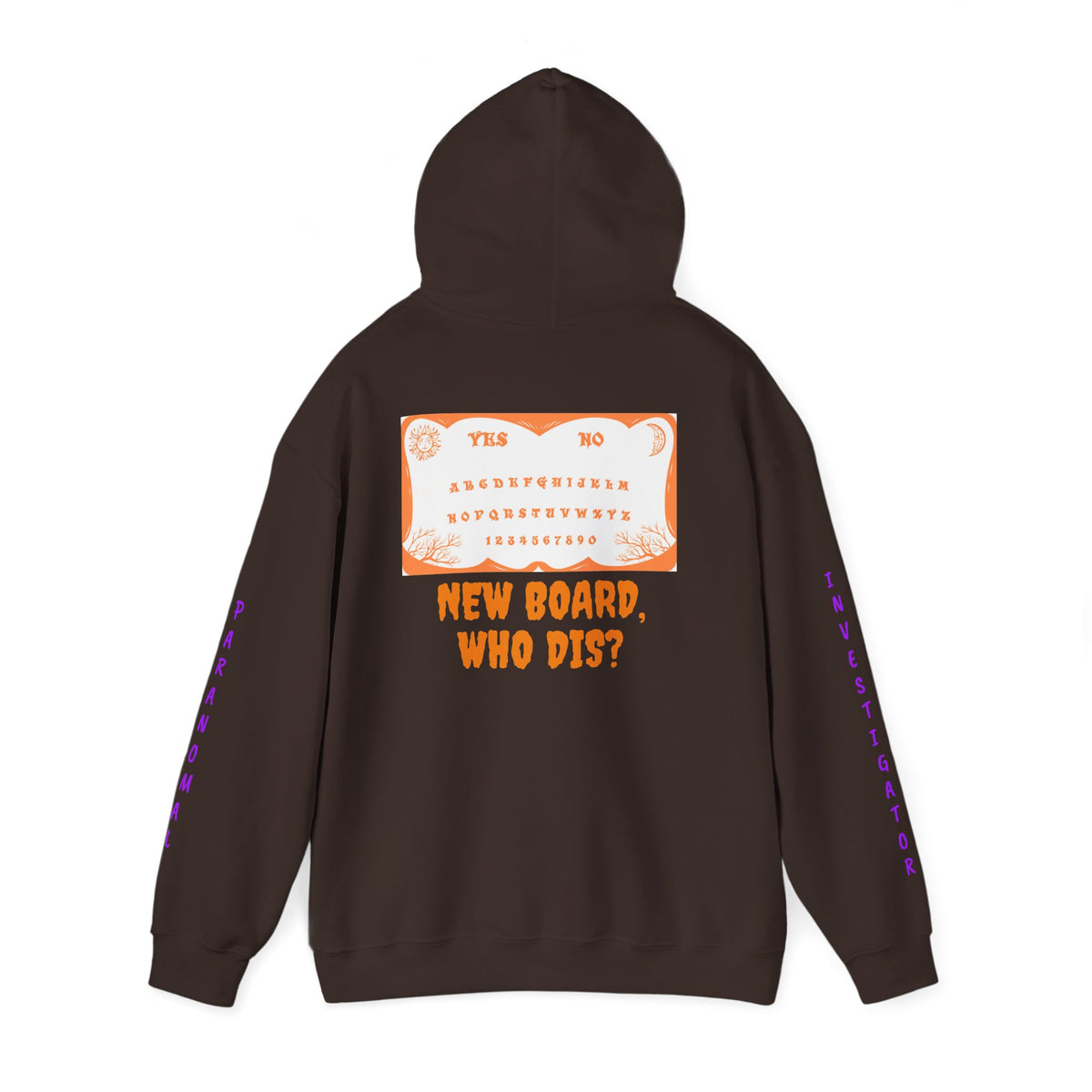 Paranormal Hoodie - "Para-Tees" Ouija Board New Board Who Dis? Ghost Investigators Pullover