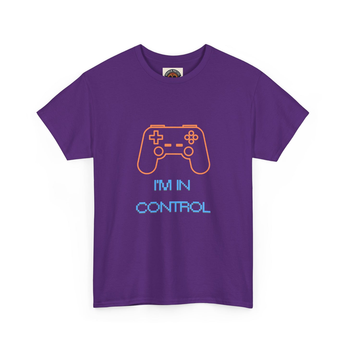 Gamer Controller Tee — "I'm In Control" Retro Neon Video Game T‑Shirt