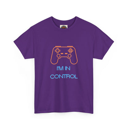 Gamer Controller Tee — "I'm In Control" Retro Neon Video Game T‑Shirt