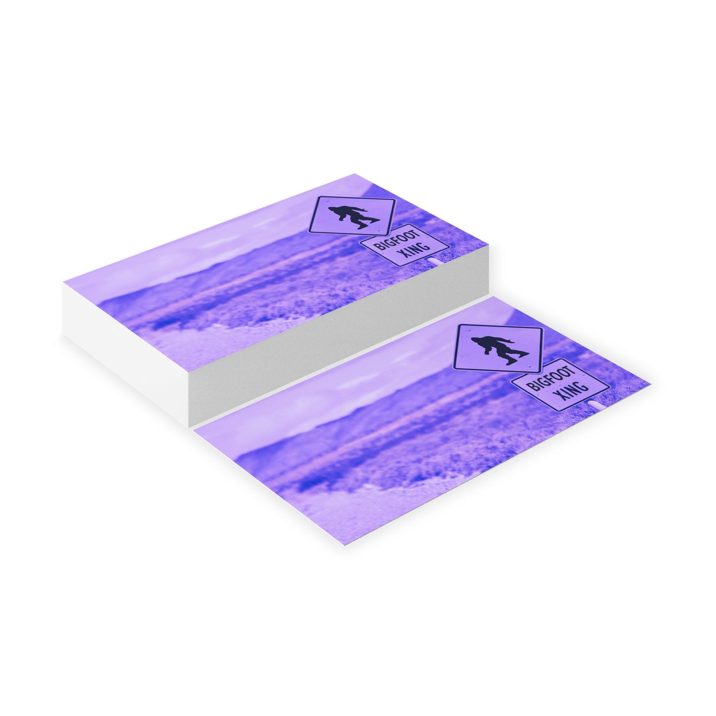 Bigfoot Crossing Business Cards — Novelty Outdoor-Themed Networking Cards