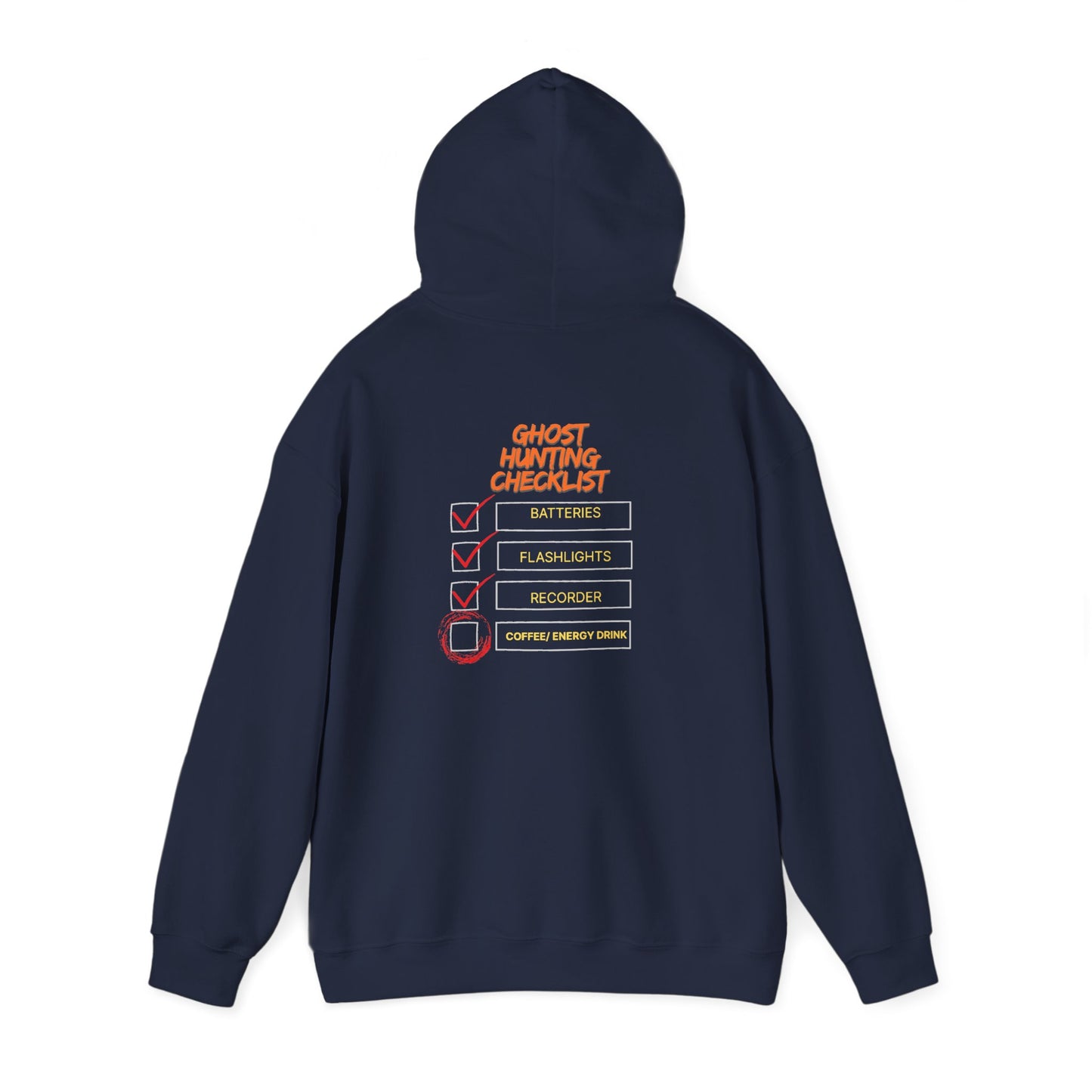 Hunting Checklist Hoodie — Funny Ghost Hunt Crewneck Sweatshirt