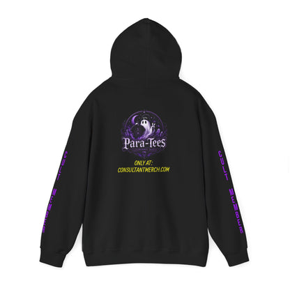 Witchy Black Hoodie - "Wicca Queen" Gothic Witch Cat Pullover