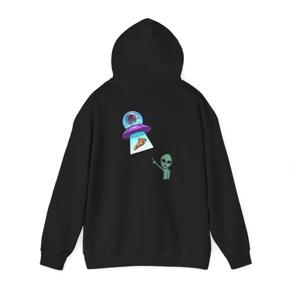 Alien UFO Hoodie — Cute Alien Abduction Graphic Pullover