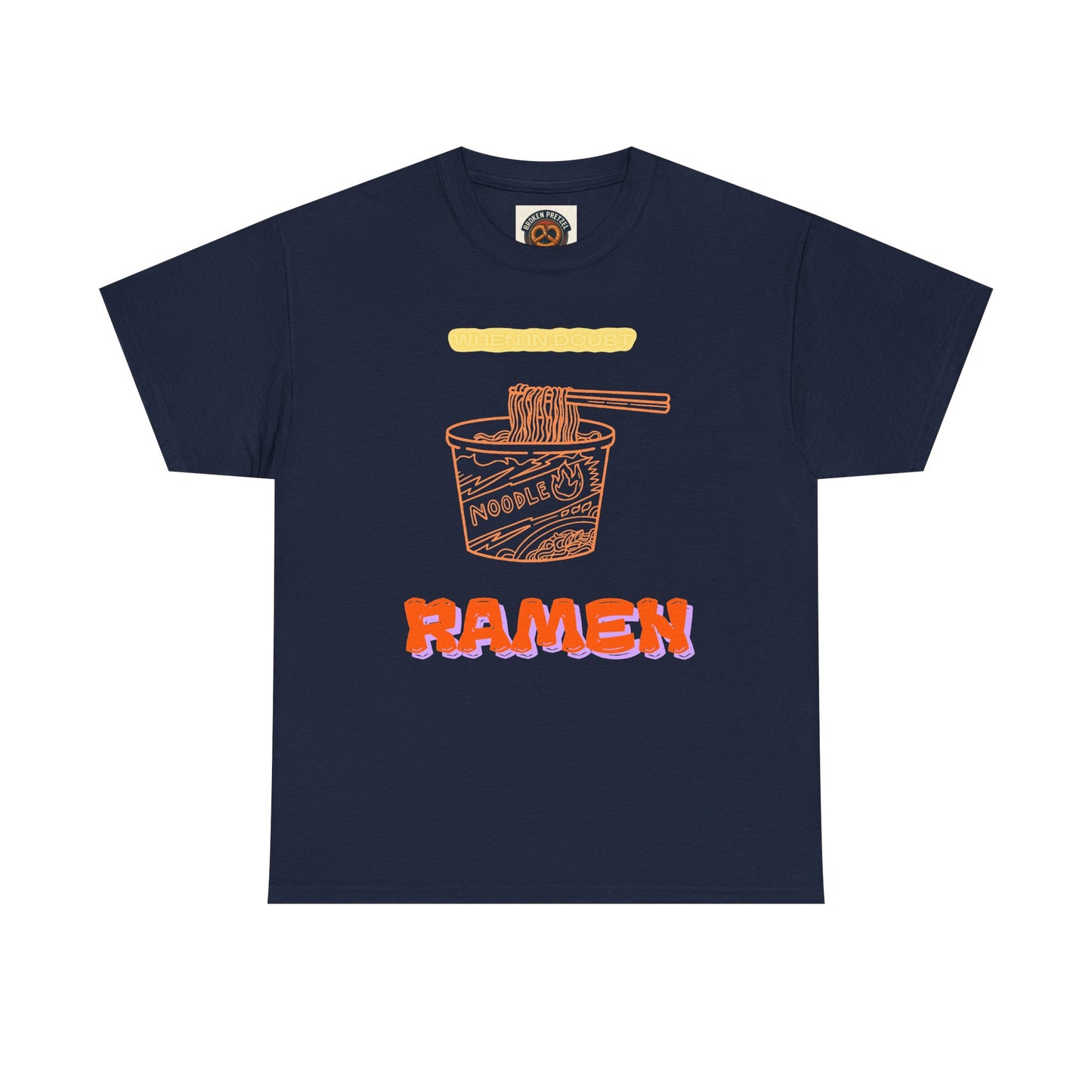 Ramen Cup Graphic Tee – Retro Noodle Illustration Casual T-Shirt