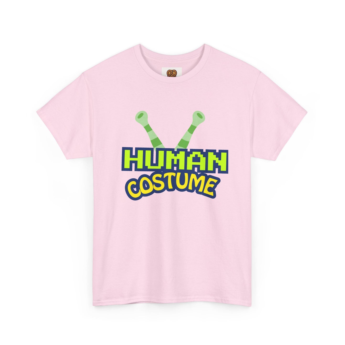 Alien Antenna "Human Costume" T‑Shirt — Funny Sci‑Fi Halloween Tee