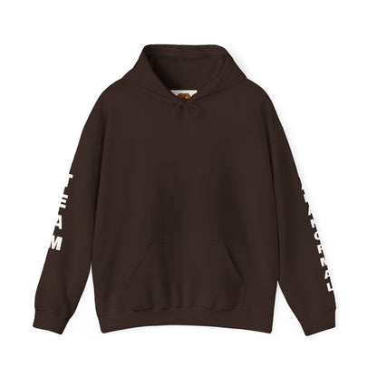 Paranormal Team Hoodie – Black Sleeve Print Hooded Sweatshirt