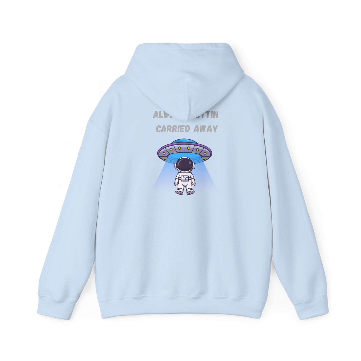 Astronaut UFO Hoodie — "Carried Away" Space Abduction Sweatshirt