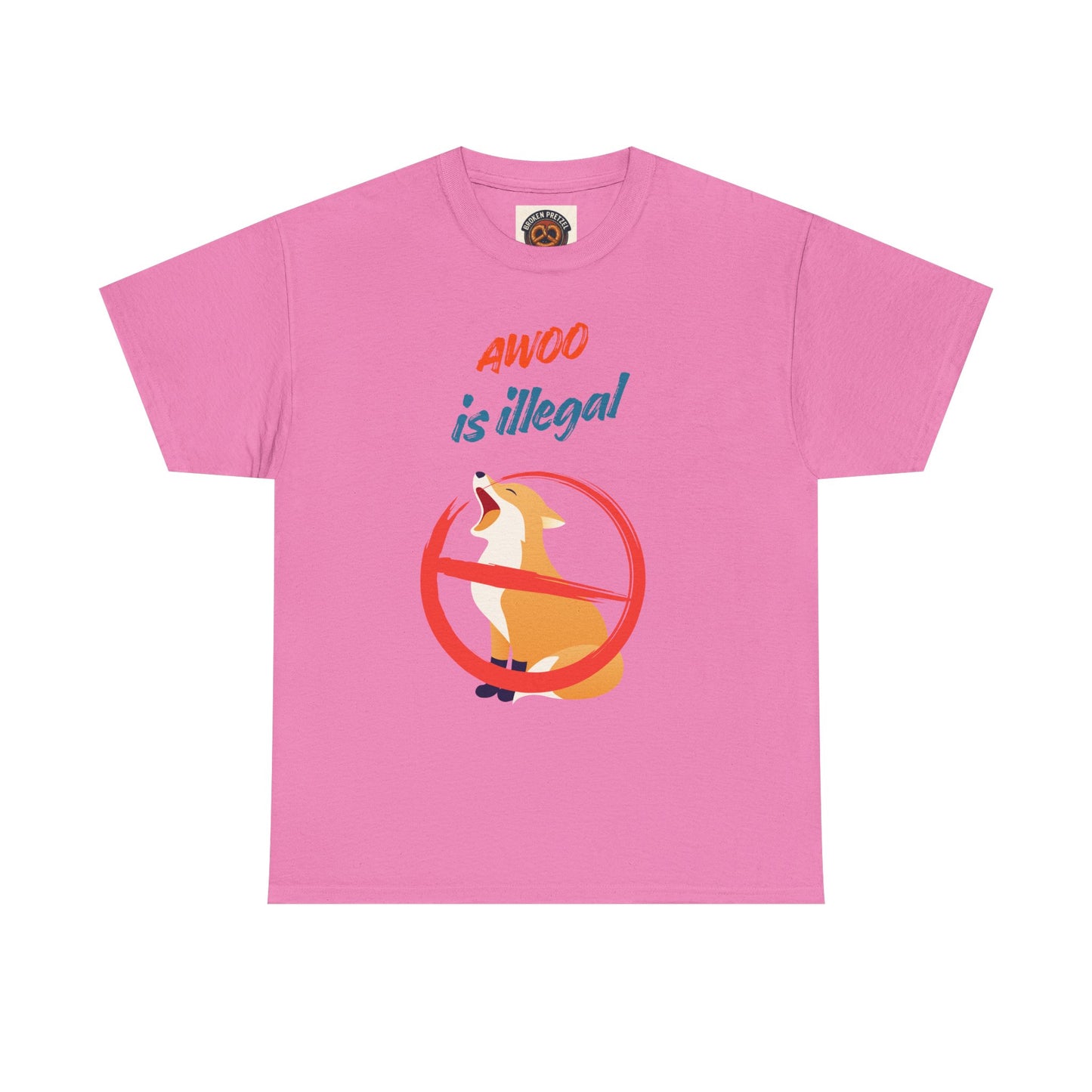 Graphic Tee — "Awoo Is Illegal" Corgi Protest Shirt