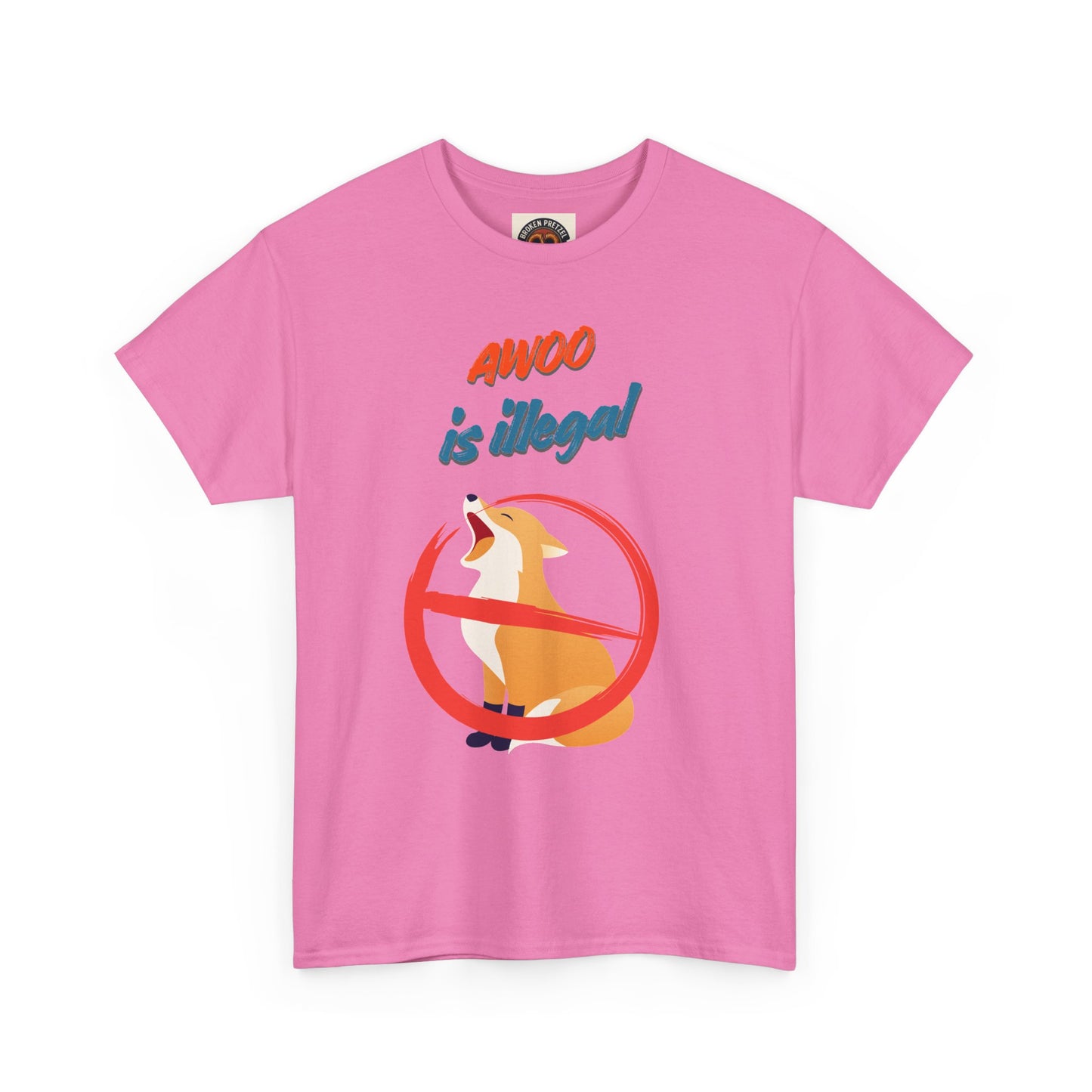 Graphic Tee — "Awoo Is Illegal" Corgi Protest Shirt