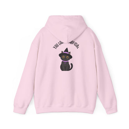 Witch Cat Hoodie – "You Look Purrrfect" Cute Black Cat Halloween Sweatshirt