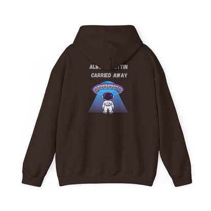 Astronaut UFO Hoodie — "Carried Away" Space Abduction Sweatshirt