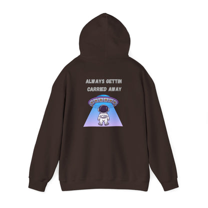 Astronaut UFO Hoodie — "Carried Away" Space Abduction Sweatshirt