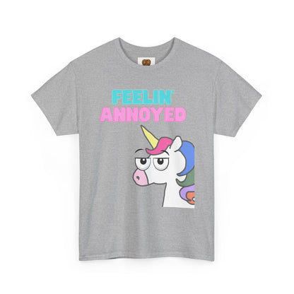 Feelin' Annoyed Unicorn T-Shirt — Funny Cute Graphic Tee for Sarcastic Gifts