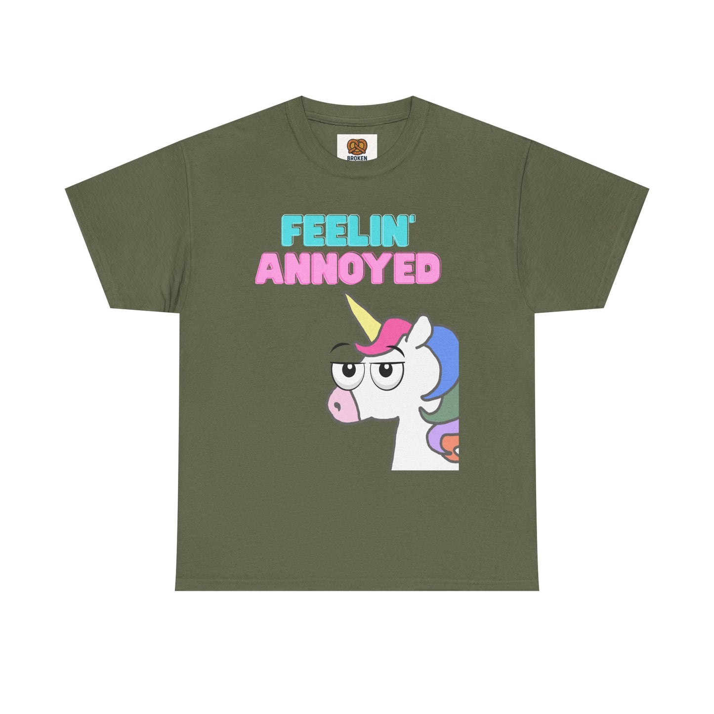 Feelin' Annoyed Unicorn T-Shirt — Funny Cute Graphic Tee for Sarcastic Gifts