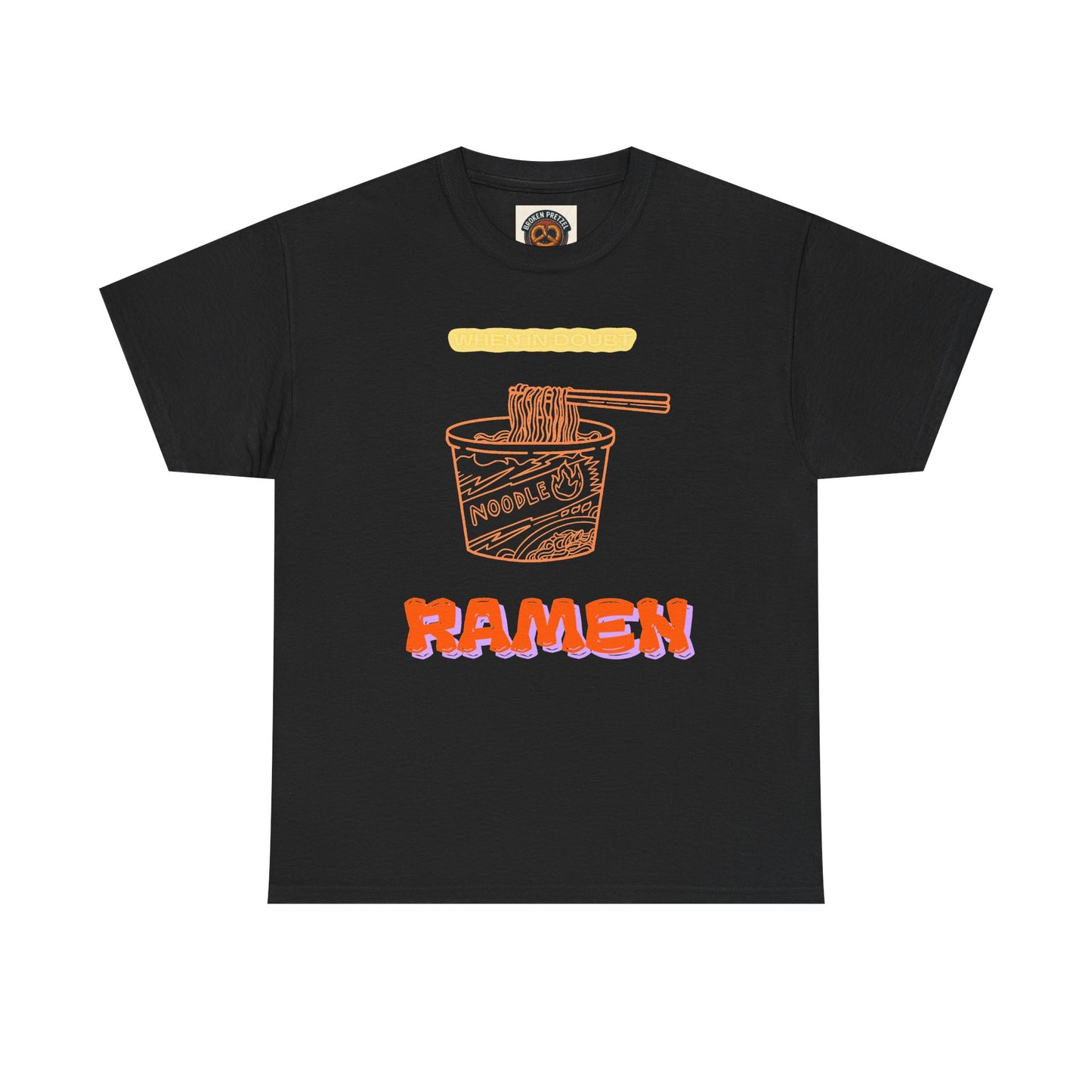 Ramen Cup Graphic Tee – Retro Noodle Illustration Casual T-Shirt