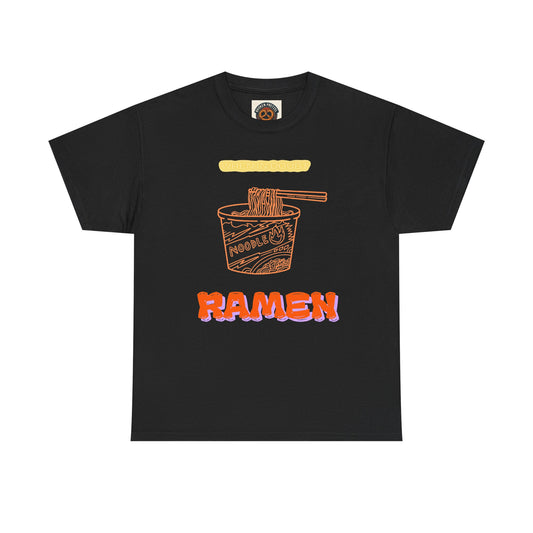 Ramen Cup Graphic Tee – Retro Noodle Illustration Casual T-Shirt