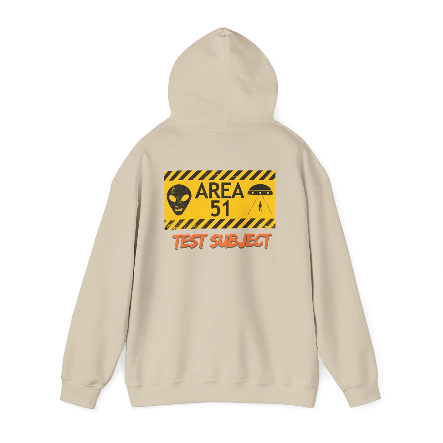 Area 51 Test Subject Hoodie — Alien Graphic Hooded Sweatshirt