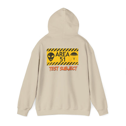 Area 51 Test Subject Hoodie — Alien Graphic Hooded Sweatshirt