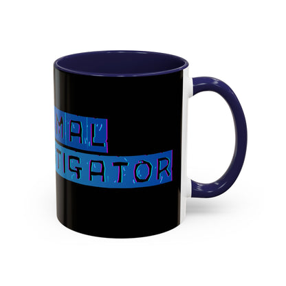 Paranormal Investigator Accent Coffee Mug – Blue Ribbon Design (11/15oz)