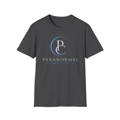 Paranormal Consultant Logo T-Shirt — 'Follow on All Social Media' Back Tee
