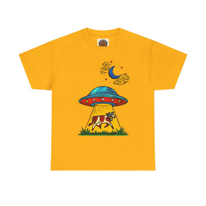 Alien UFO Cow Abduction T-Shirt