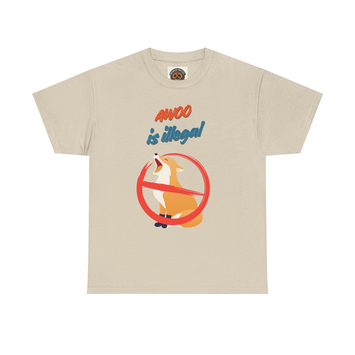 Graphic Tee — "Awoo Is Illegal" Corgi Protest Shirt