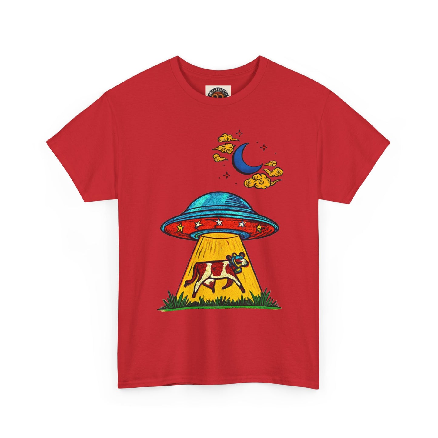 Alien UFO Cow Abduction T-Shirt