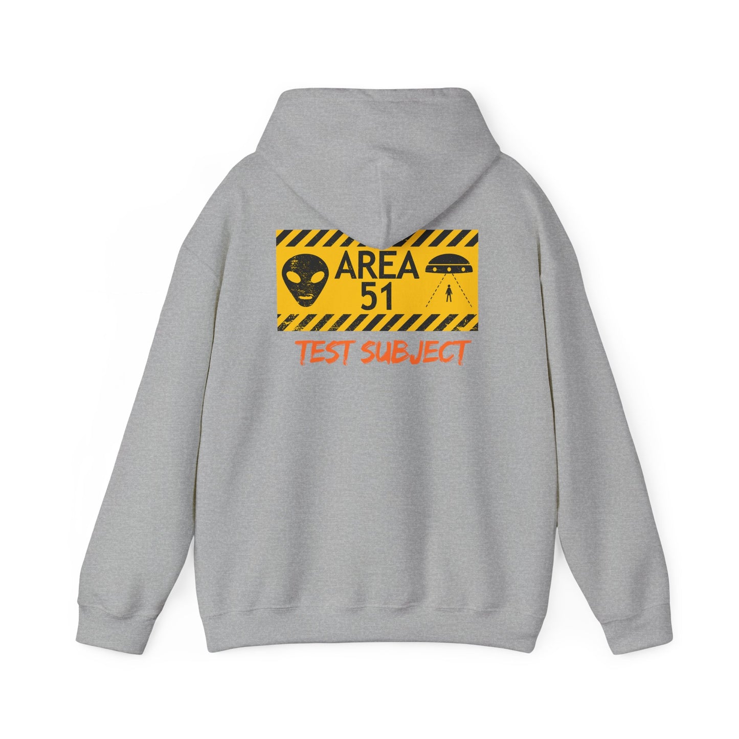 Area 51 Test Subject Hoodie — Alien Graphic Hooded Sweatshirt