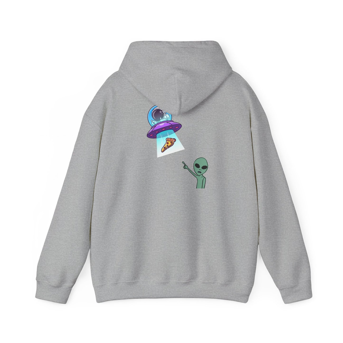 Alien UFO Hoodie — Cute Alien Abduction Graphic Pullover