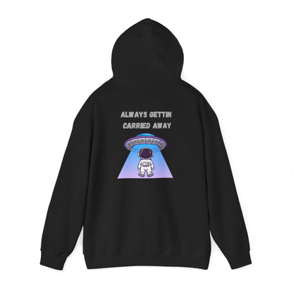 Astronaut UFO Hoodie — "Carried Away" Space Abduction Sweatshirt