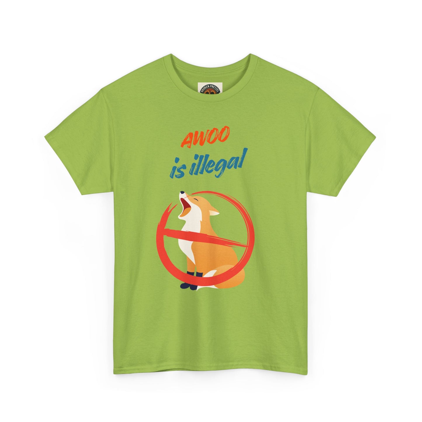 Graphic Tee — "Awoo Is Illegal" Corgi Protest Shirt