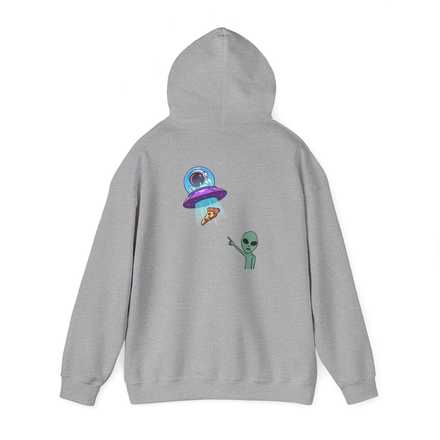 Alien UFO Hoodie — Cute Alien Abduction Graphic Pullover