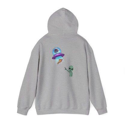 Alien UFO Hoodie — Cute Alien Abduction Graphic Pullover