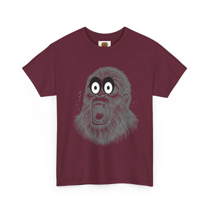 Screaming Ape Graphic Tee — Retro Monochrome Primate Design